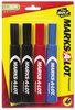 A Picture of product AVE-07905 Avery® MARKS A LOT® Regular Desk-Style Permanent Marker Broad Chisel Tip, Assorted Colors, 4/Set (7905)