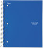 A Picture of product MEA-06050 Five Star® Trend Wirebound Notebook,  College Ruled, 8 1/2 x 11, White, 3 Subject 150 Sheets