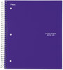 A Picture of product MEA-06050 Five Star® Trend Wirebound Notebook,  College Ruled, 8 1/2 x 11, White, 3 Subject 150 Sheets