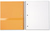 A Picture of product MEA-06050 Five Star® Trend Wirebound Notebook,  College Ruled, 8 1/2 x 11, White, 3 Subject 150 Sheets