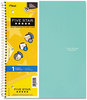 A Picture of product MEA-06050 Five Star® Trend Wirebound Notebook,  College Ruled, 8 1/2 x 11, White, 3 Subject 150 Sheets
