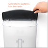 A Picture of product DEF-790901 deflecto® Outdoor Literature Box,  10w x 4-1/2d x 13-1/8h, Clear/Black