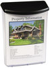 A Picture of product DEF-790901 deflecto® Outdoor Literature Box,  10w x 4-1/2d x 13-1/8h, Clear/Black
