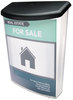 A Picture of product DEF-790901 deflecto® Outdoor Literature Box,  10w x 4-1/2d x 13-1/8h, Clear/Black