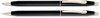 A Picture of product CRO-250105 Cross® Classic® Century® Ballpoint Pen and Pencil Set,  Black/23 Kt. Gold Accents