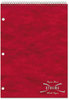 A Picture of product RED-31186 National® Porta-Desk™ Wirebound Notebooks,  College/Margin Rule, 8 1/2 x 11 1/2, White, 80 Sheets