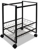 A Picture of product AVT-34075 Advantus® Mobile File Cart with Sliding Baskets,  12 7/8w x 15d x 21 1/8h, Black