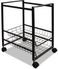 A Picture of product AVT-34075 Advantus® Mobile File Cart with Sliding Baskets,  12 7/8w x 15d x 21 1/8h, Black