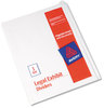 A Picture of product AVE-11959 Avery® Blank Tab Legal Exhibit Index Dividers with White Tabs Divider Set, 25-Tab, 11 x 8.5, 1