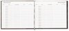 A Picture of product RED-57802 National® Hardcover Visitor Register Book,  Black Hardcover, 128 Pages, 8 1/2 x 9 7/8