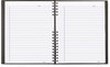 A Picture of product RED-A10200BLK Blueline® NotePro™ Notebook,  11 x 8 1/2, White Paper, Black Cover, 100 Ruled Sheets