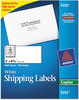 A Picture of product AVE-5352 Avery® Copier Mailing Labels Copiers, 2 x 4.25, White, 10/Sheet, 100 Sheets/Box