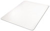 A Picture of product DEF-CM21242PC deflecto® Clear Polycarbonate All Day Use Chair Mat,  45 x 53