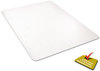 A Picture of product DEF-CM21242PC deflecto® Clear Polycarbonate All Day Use Chair Mat,  45 x 53