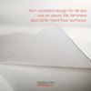 A Picture of product DEF-CM21242PC deflecto® Clear Polycarbonate All Day Use Chair Mat,  45 x 53