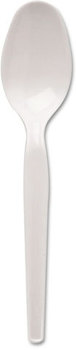 Dixie® Plastic Cutlery, Heavy Mediumweight Teaspoons, White, 1000/Carton