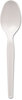 A Picture of product DXE-TM217 Dixie® Plastic Cutlery,  Heavy Mediumweight Teaspoons, White, 1000/Carton