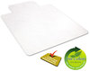 A Picture of product DEF-CM21112 deflecto® EconoMat® Non-Studded Anytime Use Chairmat for Hard Floors,  36 x 48 w/Lip, Clear