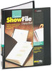 A Picture of product CRD-50232 Cardinal® ShowFile™ Presentation Book with Custom Cover Pocket,  24 Letter-Size Sleeves, Black