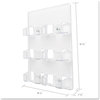 A Picture of product DEF-70601 deflecto® Business Card Holders,  8 3/8 x 1 1/2 x 9 3/4, Clear