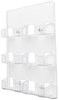 A Picture of product DEF-70601 deflecto® Business Card Holders,  8 3/8 x 1 1/2 x 9 3/4, Clear