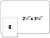 A Picture of product AVE-8395 Avery® Flexible Adhesive Name Badge Labels 3.38 x 2.33, White, 160/Pack