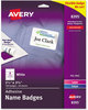 A Picture of product AVE-8395 Avery® Flexible Adhesive Name Badge Labels 3.38 x 2.33, White, 160/Pack