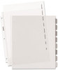 A Picture of product AVE-16741 Avery® Clear Easy View Plastic Dividers with Multicolored Tabs & Sheet Protector and 8-Tab, 11 x 8.5, 1 Set
