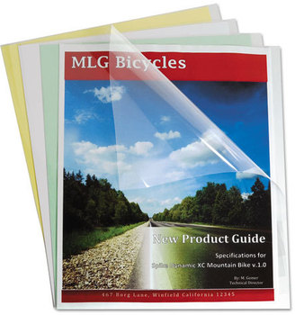 C-Line® Report Covers,  Economy Vinyl, Clear, 8 1/2 x 11, 100/BX
