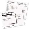A Picture of product AVE-5689 Avery® Printable Postcards Laser, 80 lb, 4.25 x 5.5, Uncoated White, 200 Cards, 4 Cards/Sheet, 50 Sheets/Box