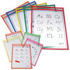 A Picture of product CLI-40711 C-Line® Reusable Dry Erase Pockets,  9 x 12, Black