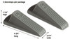 A Picture of product MAS-00972 Master Caster® Big Foot® Doorstop,  No Slip Rubber Wedge, 2 1/4w x 4 3/4d x 1 1/4h, Gray, 2/Pack