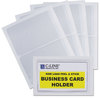 A Picture of product CLI-70238 C-Line® Self-Adhesive Business Card Holders,  Side Load, 3 1/2 x 2, Clear, 10/Pack