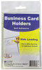 A Picture of product CLI-70238 C-Line® Self-Adhesive Business Card Holders,  Side Load, 3 1/2 x 2, Clear, 10/Pack