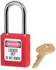 A Picture of product MLK-410RED Master Lock® Safety Lockout Padlock,  Zenex, 1 1/2", Red, 1 Key, 6/Box