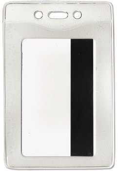 Advantus® Security ID Badge Holders,  Vertical, 2 5/8w x 3 7/8h, Clear, 50/Box