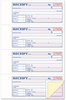 A Picture of product ABF-TC1182 Adams® Receipt Book,  7 5/8 x 11, Three-Part Carbonless, 100 Forms