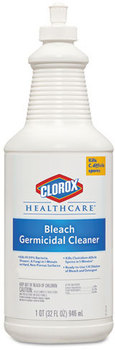 Clorox® Healthcare® Bleach Germicidal Cleaner, 32oz Pull-Top Bottle