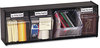 A Picture of product DEF-20404OP deflecto® Tilt Bin™ Horizontal Interlocking Storage System,  23 5/8 x 6 5/8 x 8 1/8, Black