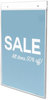 A Picture of product DEF-68201 deflecto® Classic Image® Single-Sided Wall Sign Holder,  Plastic, 8 1/2 x 11, Clear