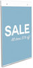 A Picture of product DEF-68201 deflecto® Classic Image® Single-Sided Wall Sign Holder,  Plastic, 8 1/2 x 11, Clear