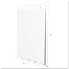 A Picture of product DEF-68201 deflecto® Classic Image® Single-Sided Wall Sign Holder,  Plastic, 8 1/2 x 11, Clear