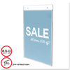 A Picture of product DEF-68201 deflecto® Classic Image® Single-Sided Wall Sign Holder,  Plastic, 8 1/2 x 11, Clear