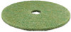 A Picture of product MMM-18044 3M™ TopLine 5000 Low-Speed Autoscrubber Floor Pads. 12 in. Green/Amber. 5/carton.