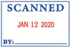 A Picture of product COS-011098 2000 PLUS® 4 in 1 e-Message Dater,  15/16 x 1 3/4, COMPLETED/EMAILED/ENTERED/SCANNED