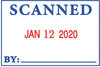 A Picture of product COS-011098 2000 PLUS® 4 in 1 e-Message Dater,  15/16 x 1 3/4, COMPLETED/EMAILED/ENTERED/SCANNED