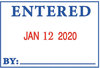 A Picture of product COS-011098 2000 PLUS® 4 in 1 e-Message Dater,  15/16 x 1 3/4, COMPLETED/EMAILED/ENTERED/SCANNED