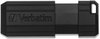 A Picture of product VER-49071 Verbatim® PinStripe USB Flash Drive. 128 GB. Black.
