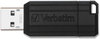 A Picture of product VER-49071 Verbatim® PinStripe USB Flash Drive. 128 GB. Black.