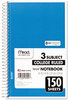 A Picture of product MEA-06900 Mead® Spiral® Notebook,  Perforated, College Rule, 6 x 9 1/2, White, 150 Sheets